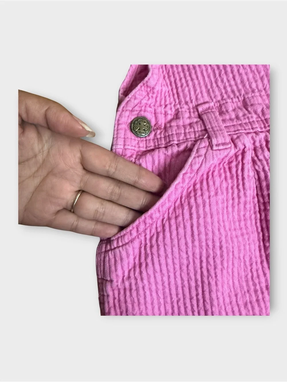 OshKosh B’gosh Corduroy Pink Overall Jumper Dress